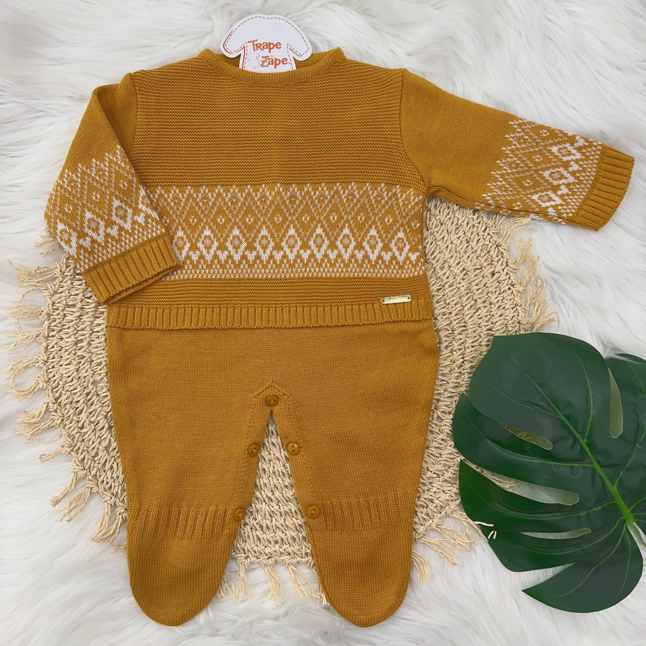  Macacão de linha Iago - Mostarda